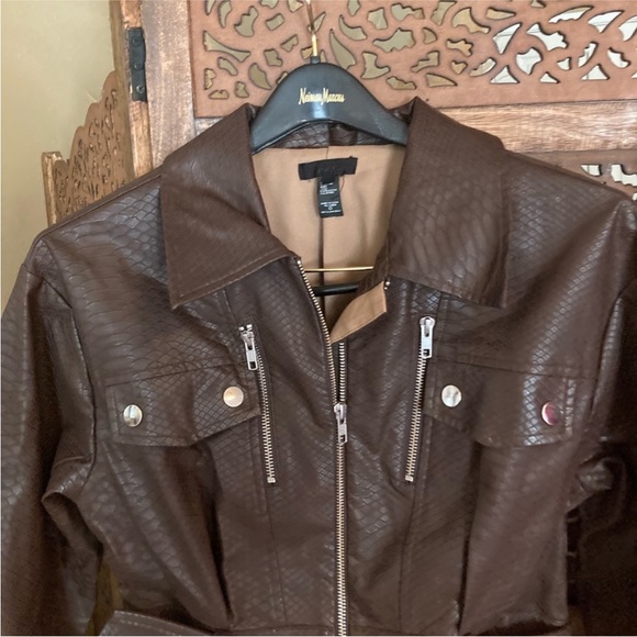 NWOT H:urs oversized cruze jacket in dark brown - Picture 5 of 7